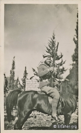 1939 - Sheikh Hassan Salameh on horseback